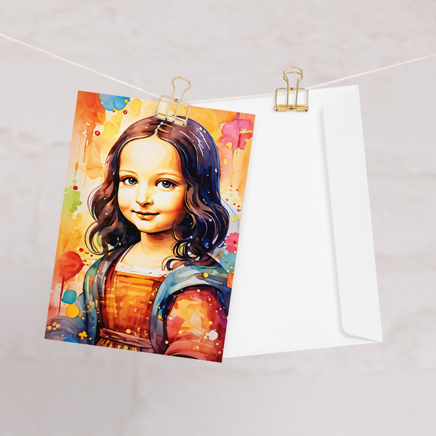 Greeting card - Mona Lisa