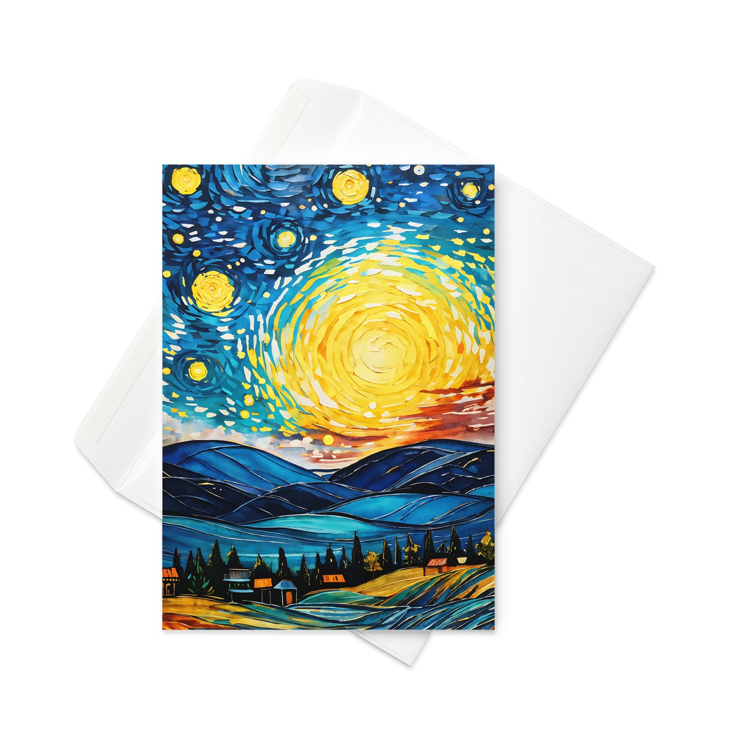 Greeting card - Starry Night