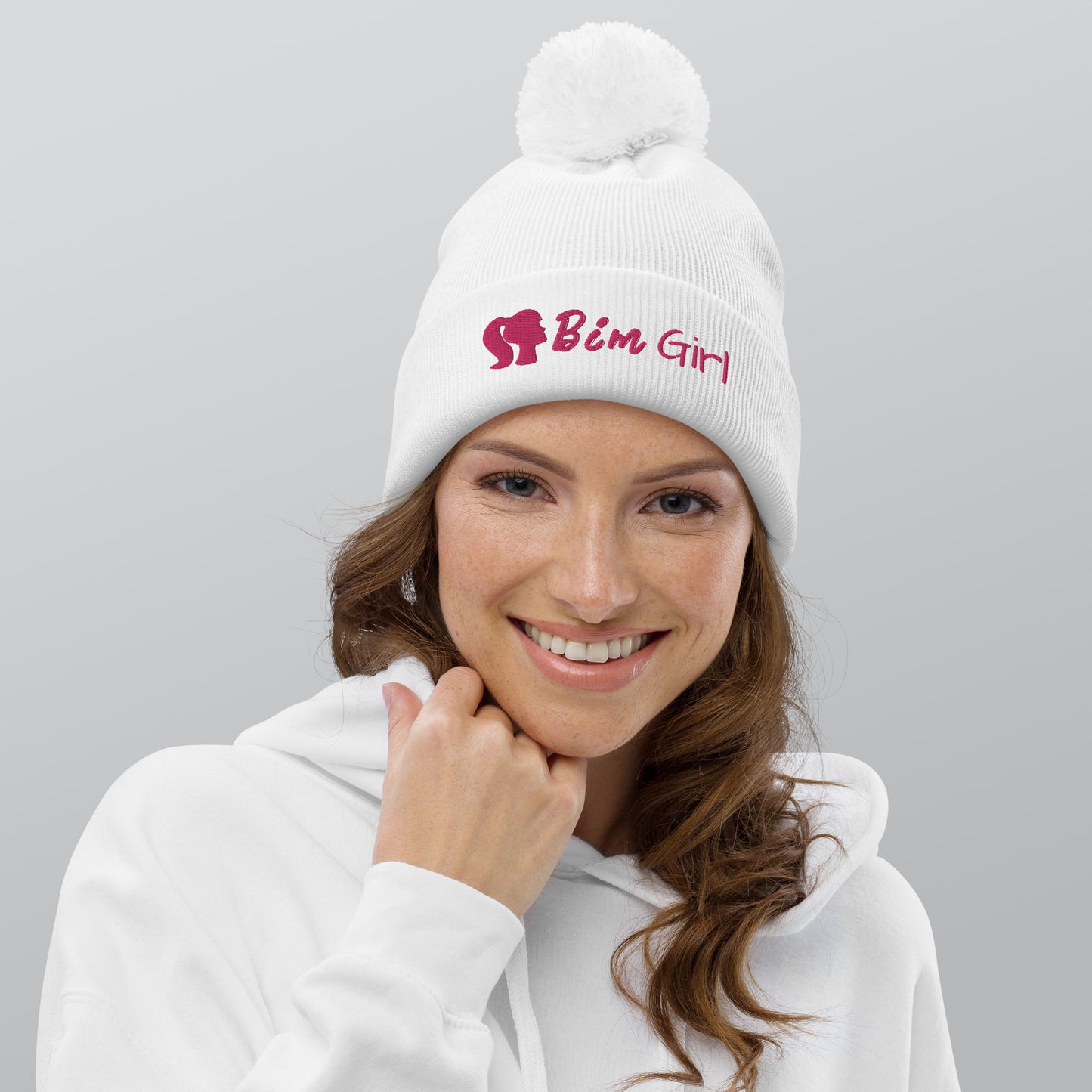 BIM Girl Pom Pom beanie