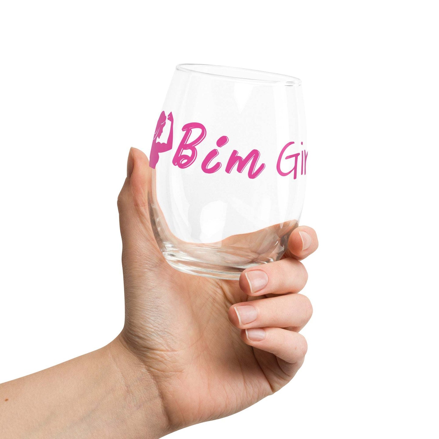 Stemless wine glass