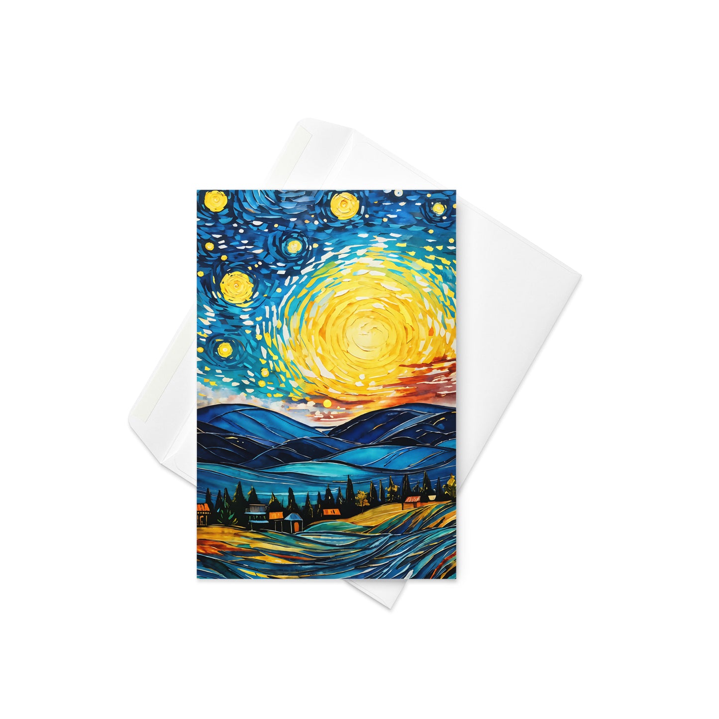 Greeting card - Starry Night