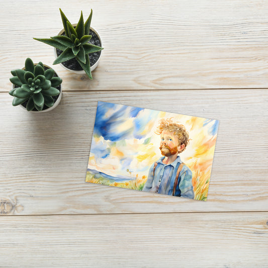 Greeting card - Van Gogh Self Portrait