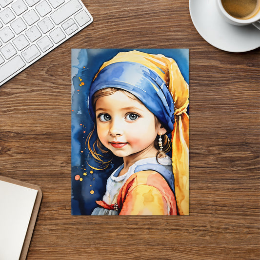 Greeting card - Girl with the Pearl Earring