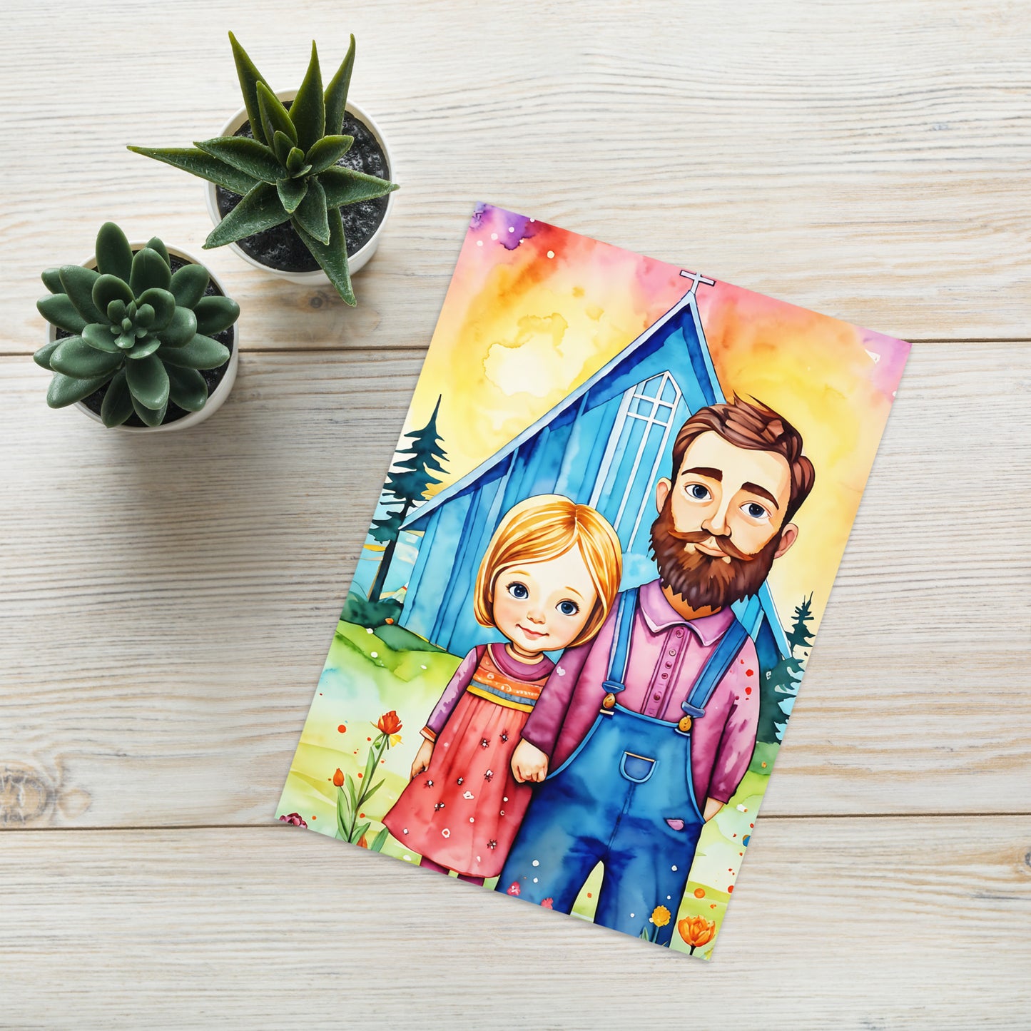 Greeting card - American Gothic