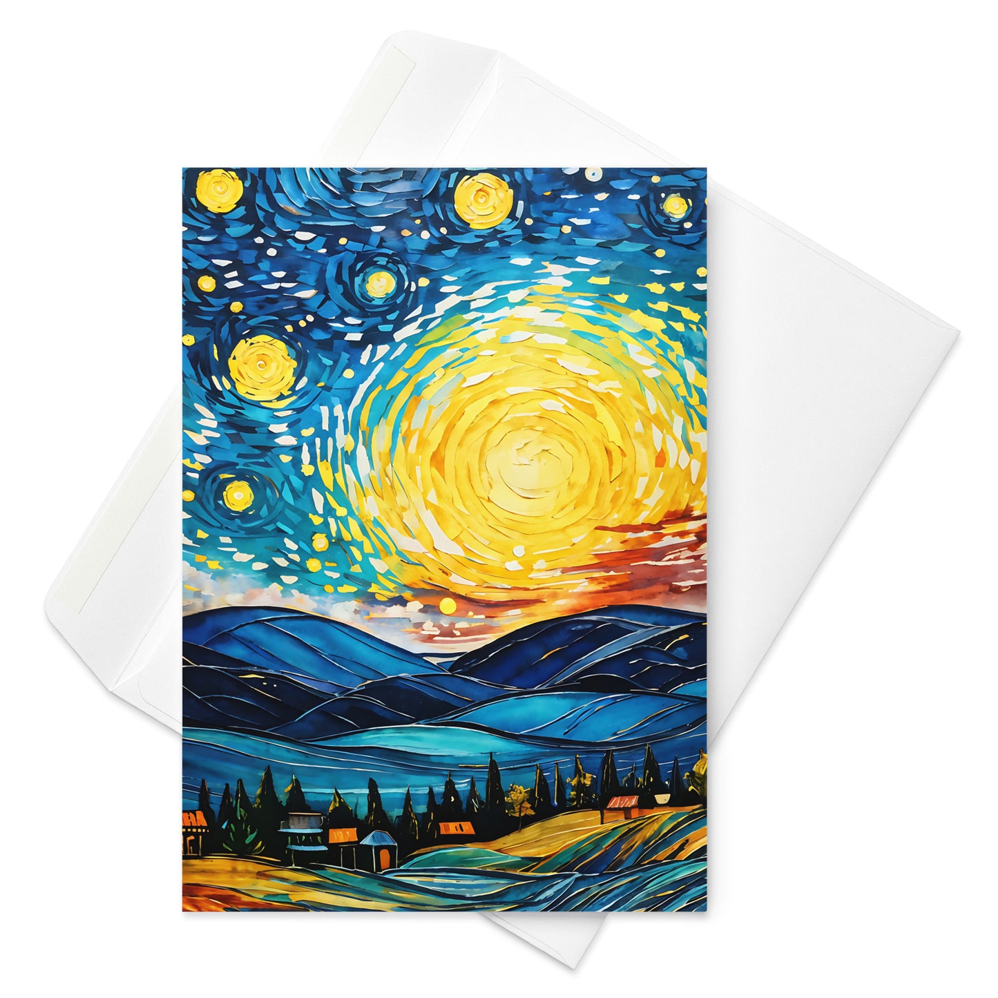 Greeting card - Starry Night