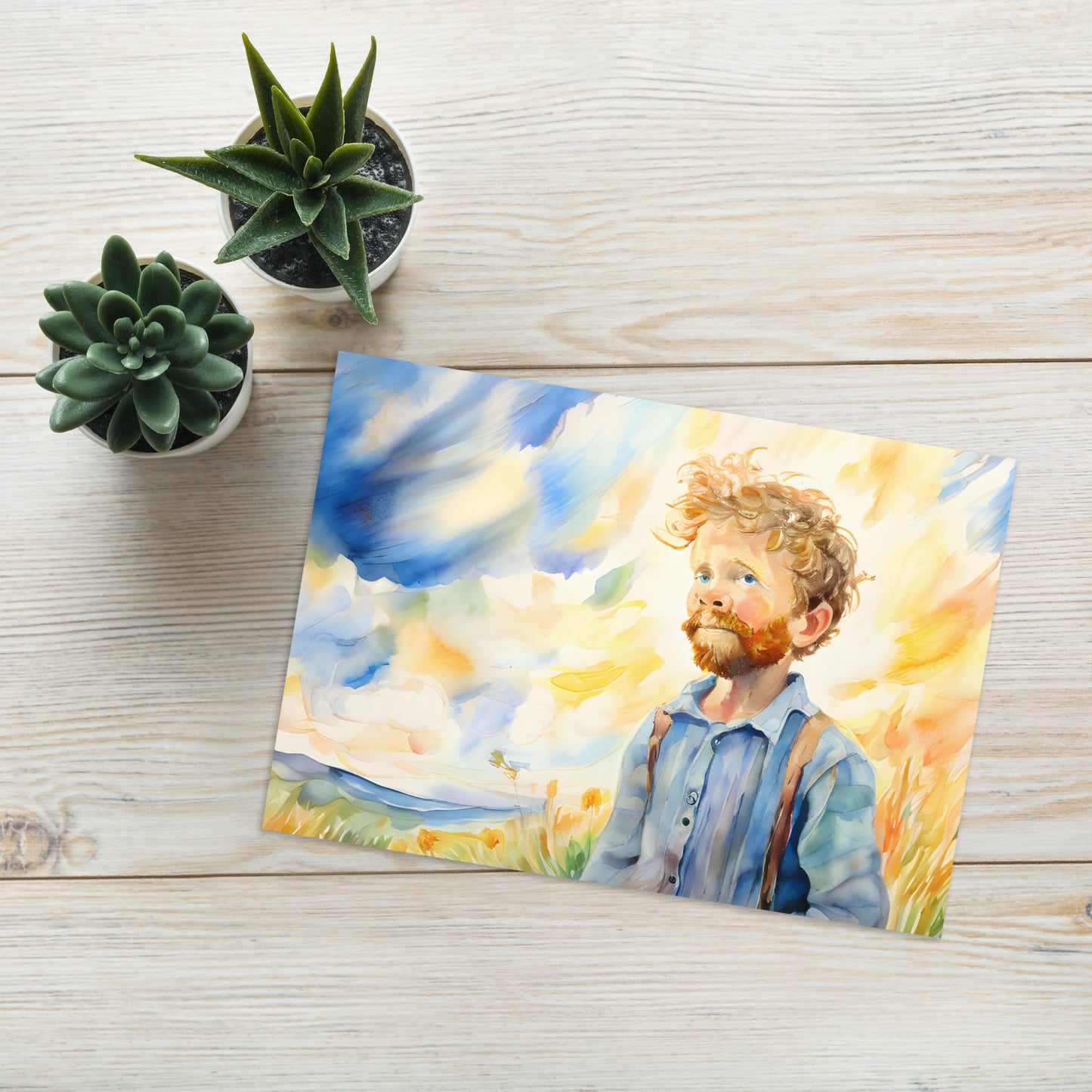 Greeting card - Van Gogh Self Portrait