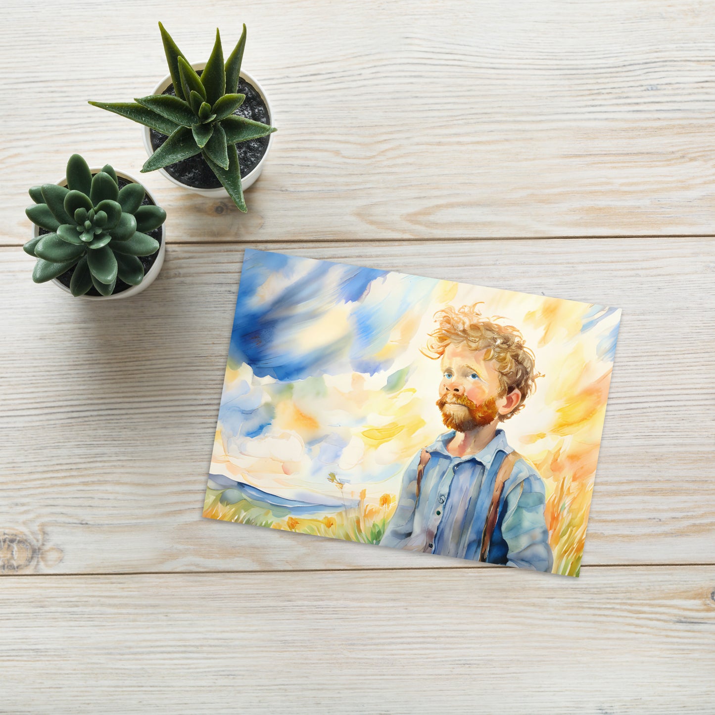 Greeting card - Van Gogh Self Portrait